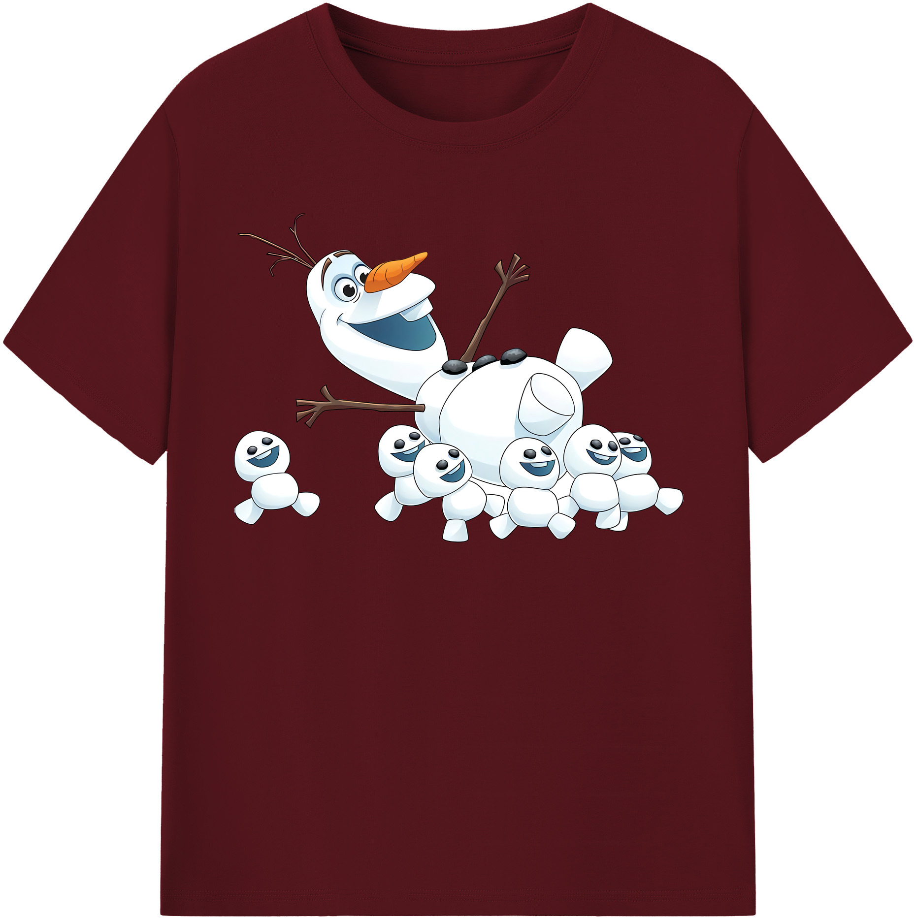 （画像用） アナと雪の女王 アンナ エルサ Frozen Anna Elsa 綿100％半袖Tシャツ（フロントプリント）
